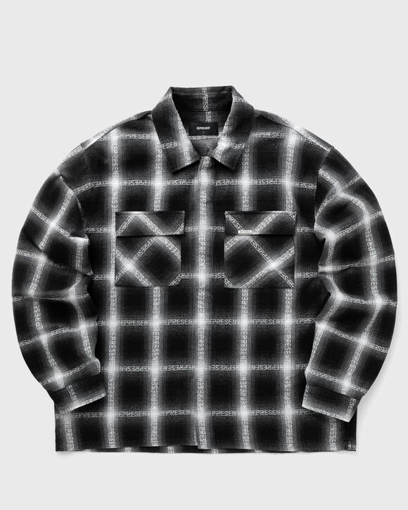 

Рубашка Represent Flannel Shirt, черный/белый