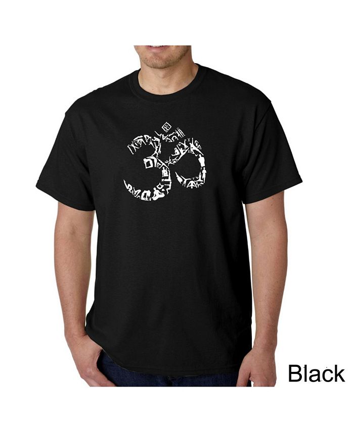 Мужская футболка с рисунком Word Art — символ Ом LA Pop Art, черный фусу л альманах индуизм и буддизм краткая энциклопедия