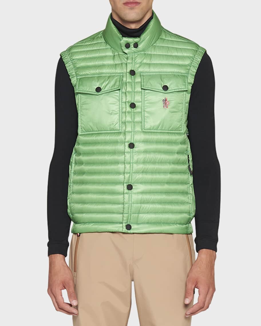 

Мужской велюровый жилет Ollon Moncler Grenoble, Зеленый