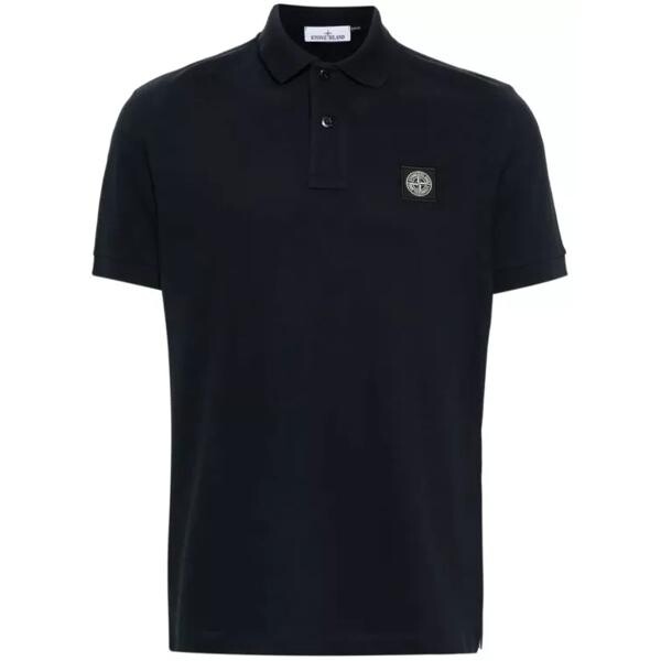 

Футболка navy stretch cotton piqué polo shirt Stone Island, синий