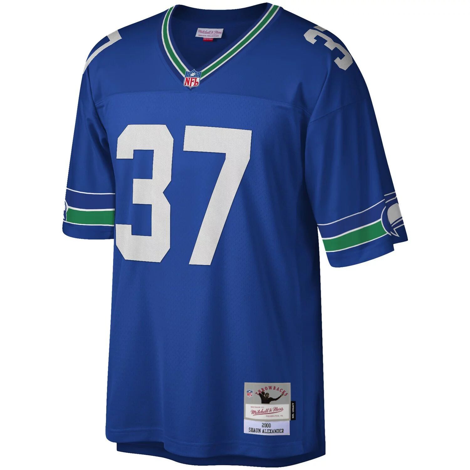 

Мужская футболка Mitchell & Ness Shaun Alexander Royal Seattle Seahawks 2000 Legacy Replica Джерси