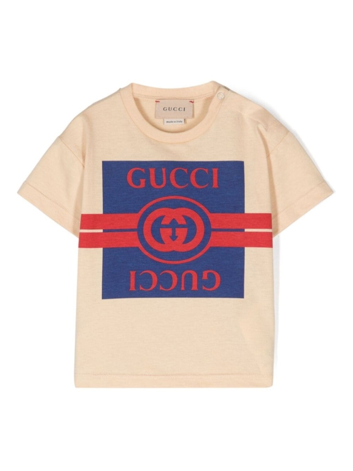 

Gucci Kids футболка из хлопка с принтом, нейтральный цвет