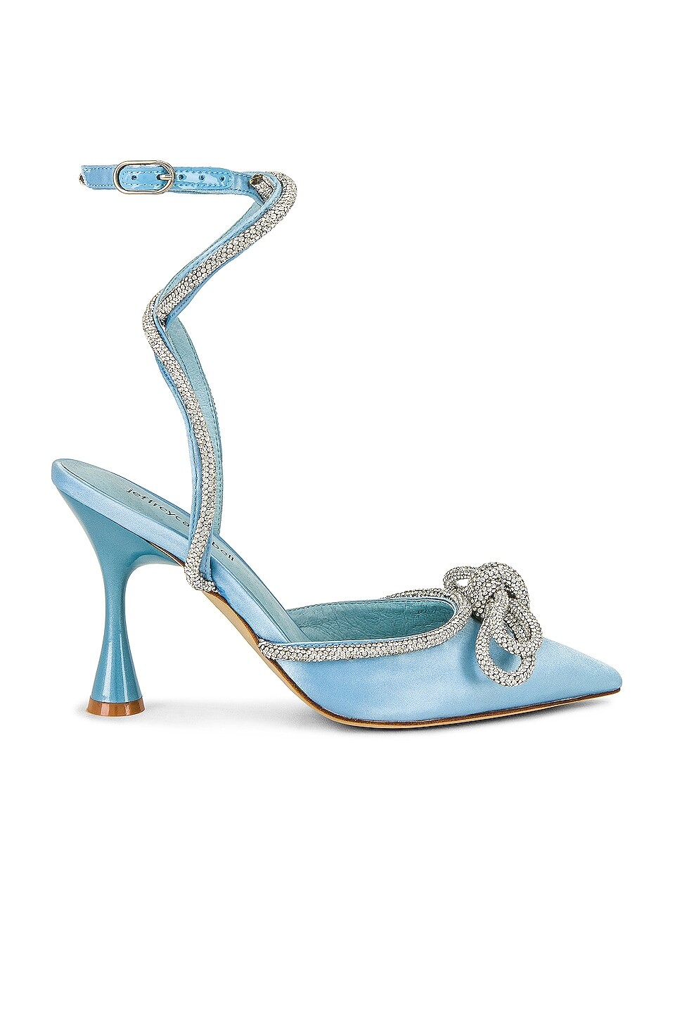 

Туфли Jeffrey Campbell X REVOLVE Apresdouze, цвет Baby Blue Satin Silver