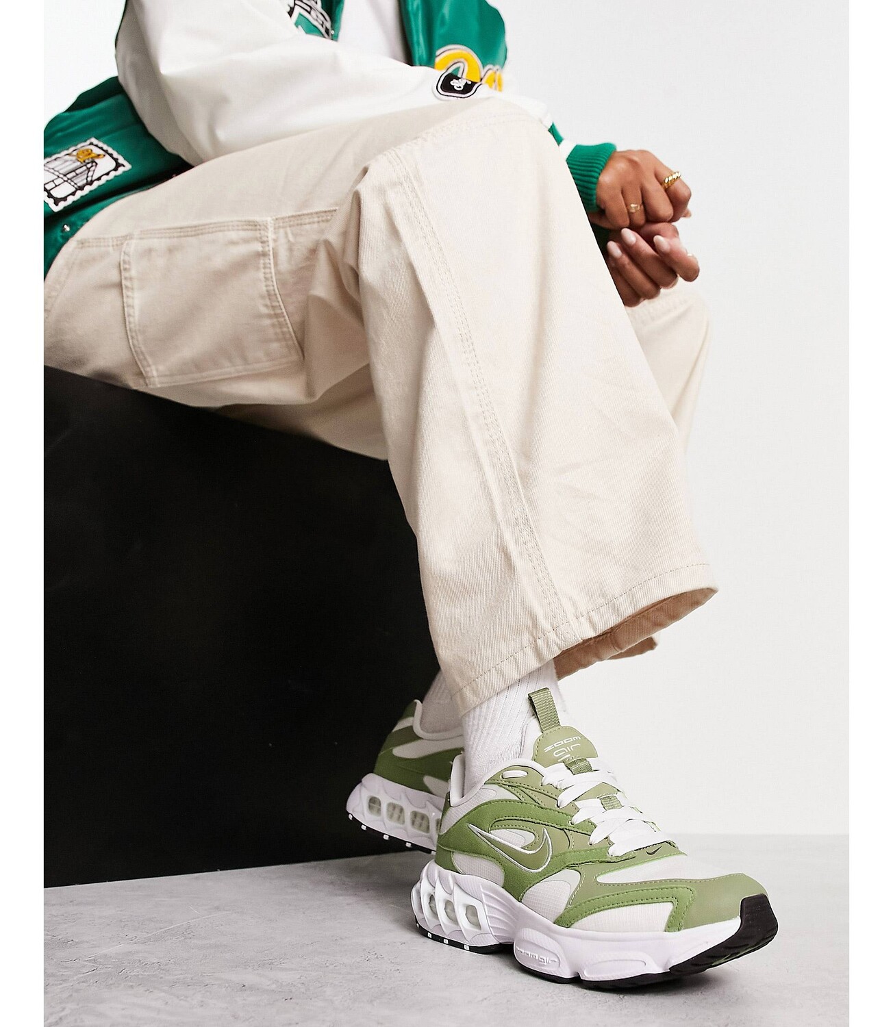 

Зеленые кроссовки Nike Zoom Air Fire, Зеленый