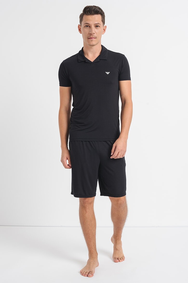 

Короткая пижама с модалом Emporio Armani Underwear, черный