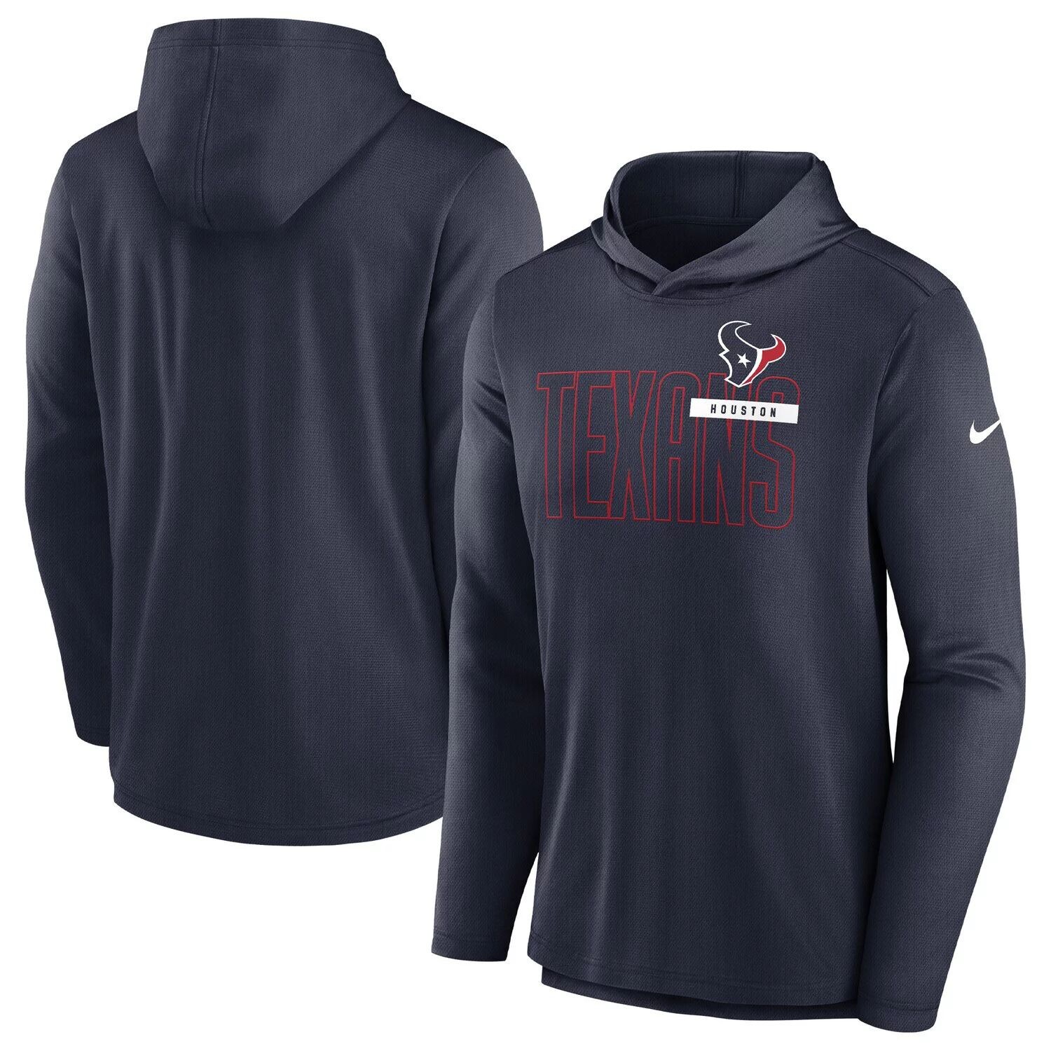 

Мужской темно-синий пуловер с капюшоном Houston Texans Performance Team Nike