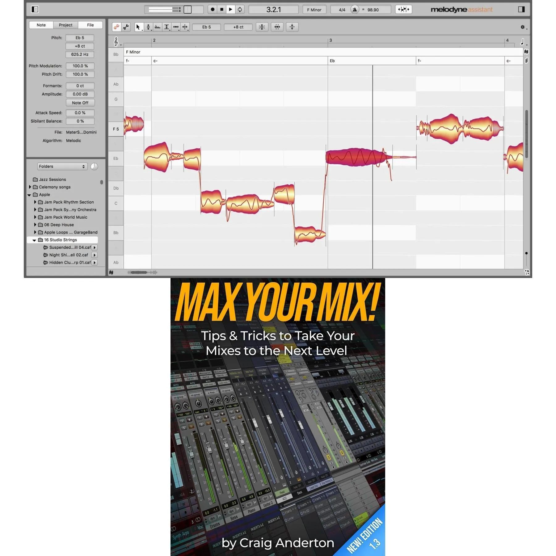 

Новая электронная книга Celemony Melodyne 5 Assistant и Max Your Mix