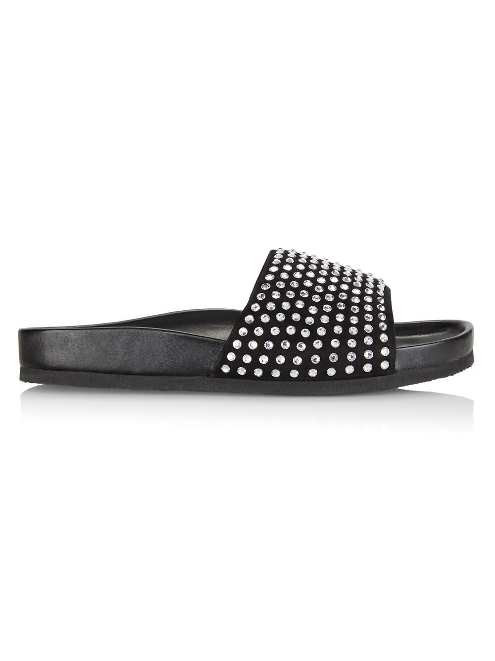 

Украшенные кожаные шлепанцы JW Anderson, черный