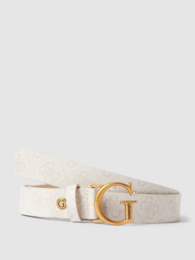 

Ремень с пряжкой, модель "GINEVRA LOGO" Guess, бежевый