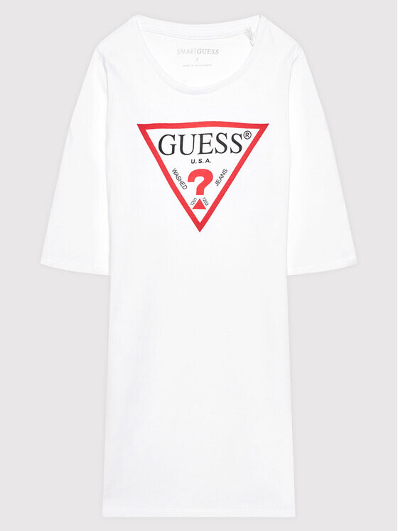 

Платье на каждый день, стандартного кроя Guess, белый