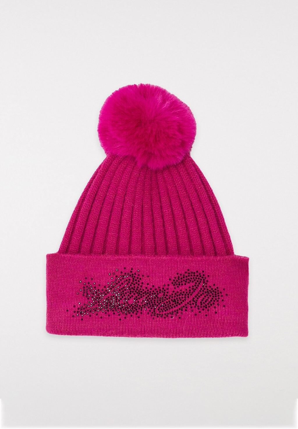 

Шапка-бини With Pom And Gemstones Liu Jo Kids, цвет fuchsia