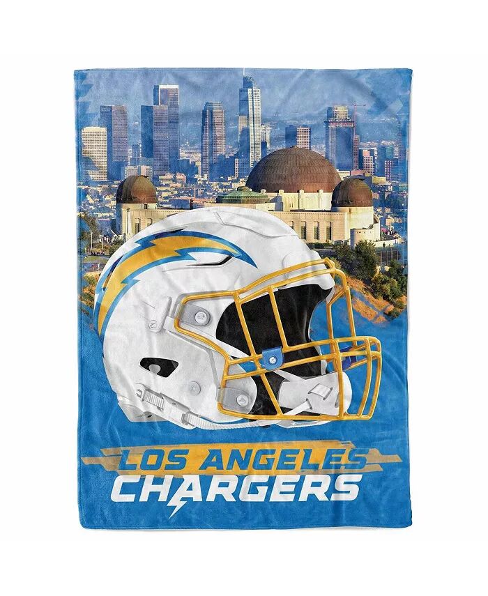 

Одеяло Los Angeles Chargers 66 x 90 дюймов с изображением города Logo Brands, мультиколор