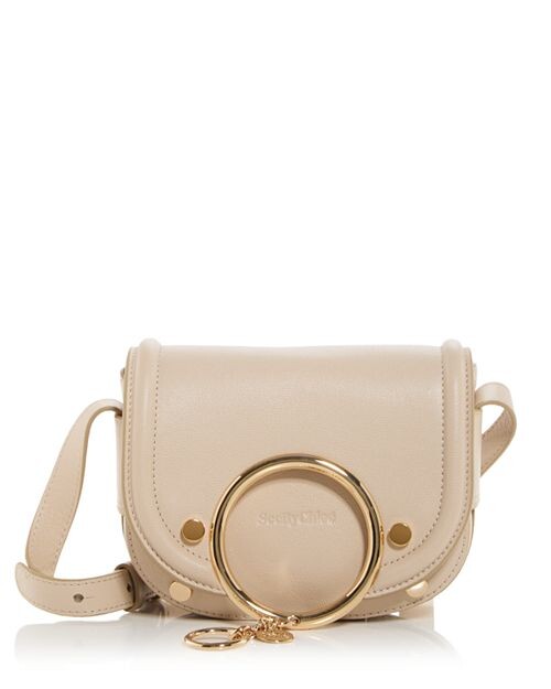 

Кожаная сумка через плечо Mara See by Chloé, цвет Tan/Beige
