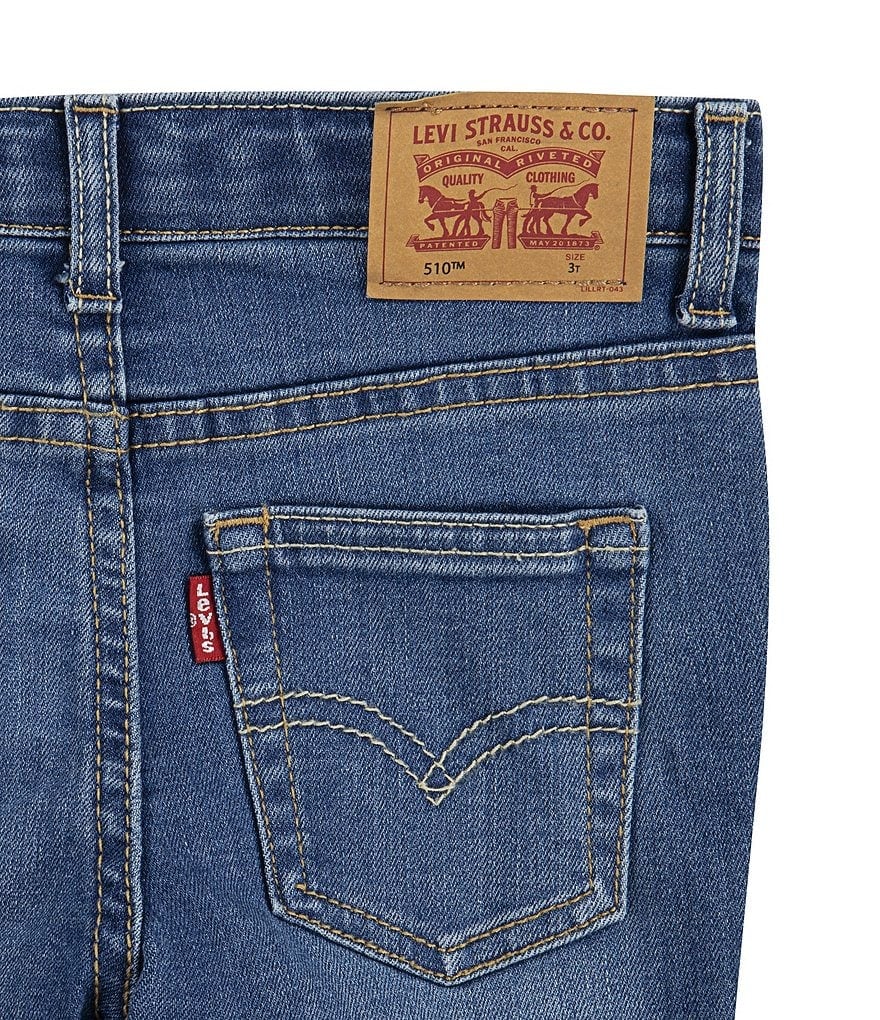 

Джинсы скинни Levi's Little Boys 2T-7X 510 на каждый день, синий