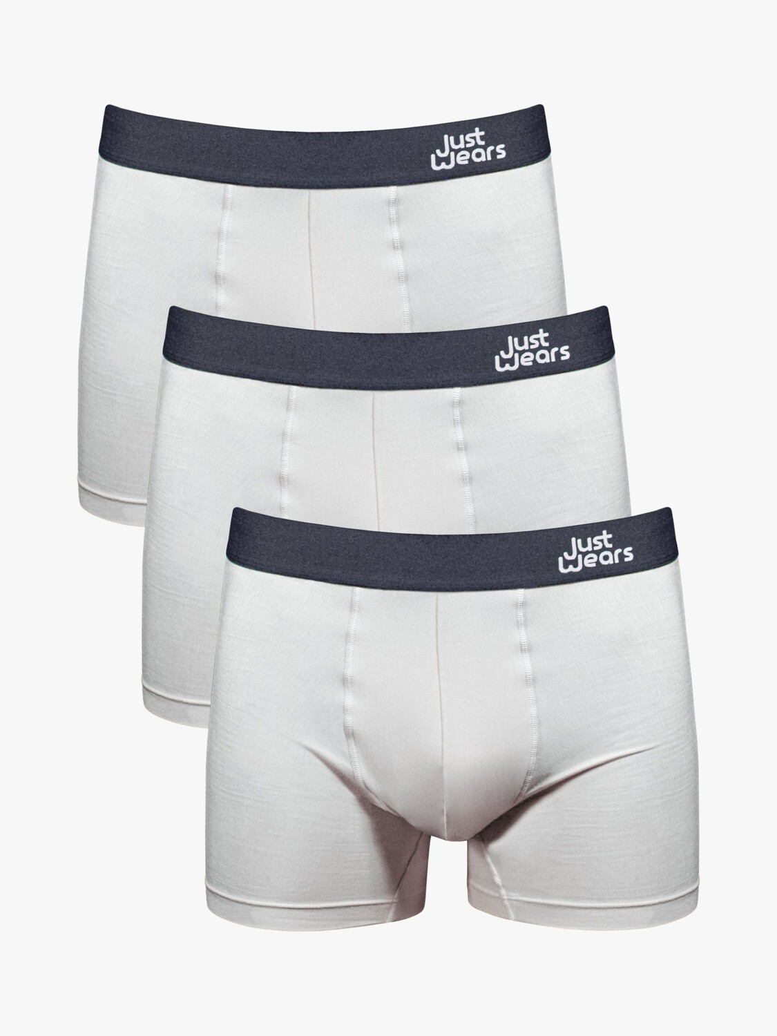 

Профессиональные боксеры JustWears, все белое