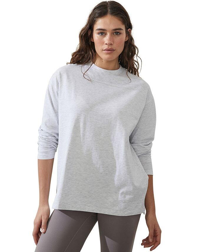 

Женский топ Active Essentials с длинными рукавами COTTON ON, серый