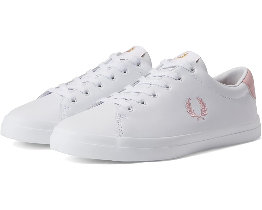 Кроссовки Fred Perry Lottie Leather, цвет White/Chalky Pink кроссовки b721 leather fred perry цвет white 2