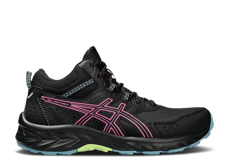 Asics pink black best sale