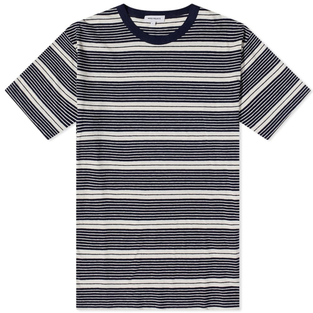 

Футболка в полоску Norse Projects Johnes с отбеленной на солнце полоской