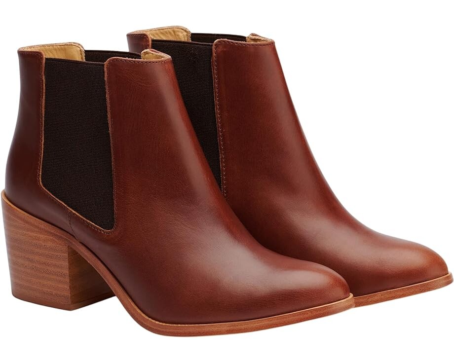 

Ботинки Nisolo Heeled Chelsea Boot, цвет Brandy