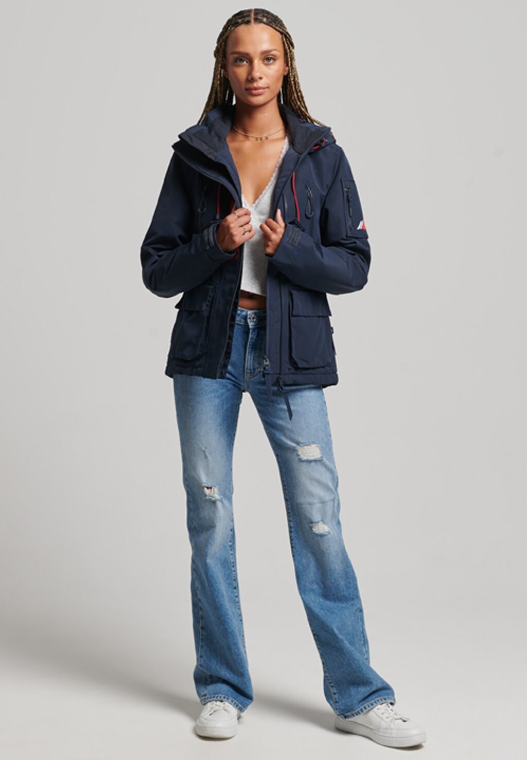 

Куртка Superdry ВЕТРОВКА ULTIMATE SD, цвет nordic chrome navy risk red
