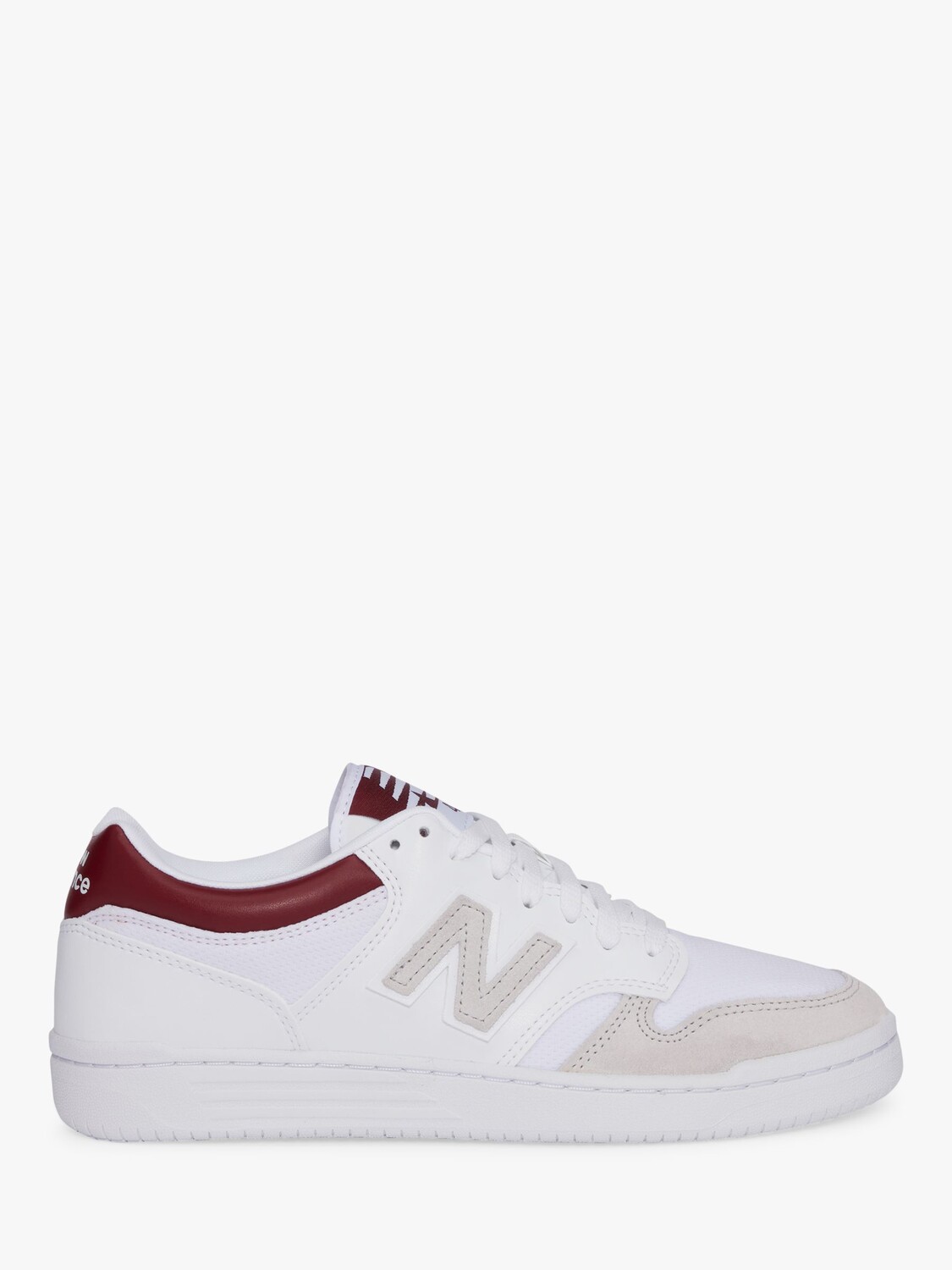 

Кожаные кроссовки New Balance 480 на шнуровке, белый/красный/серый