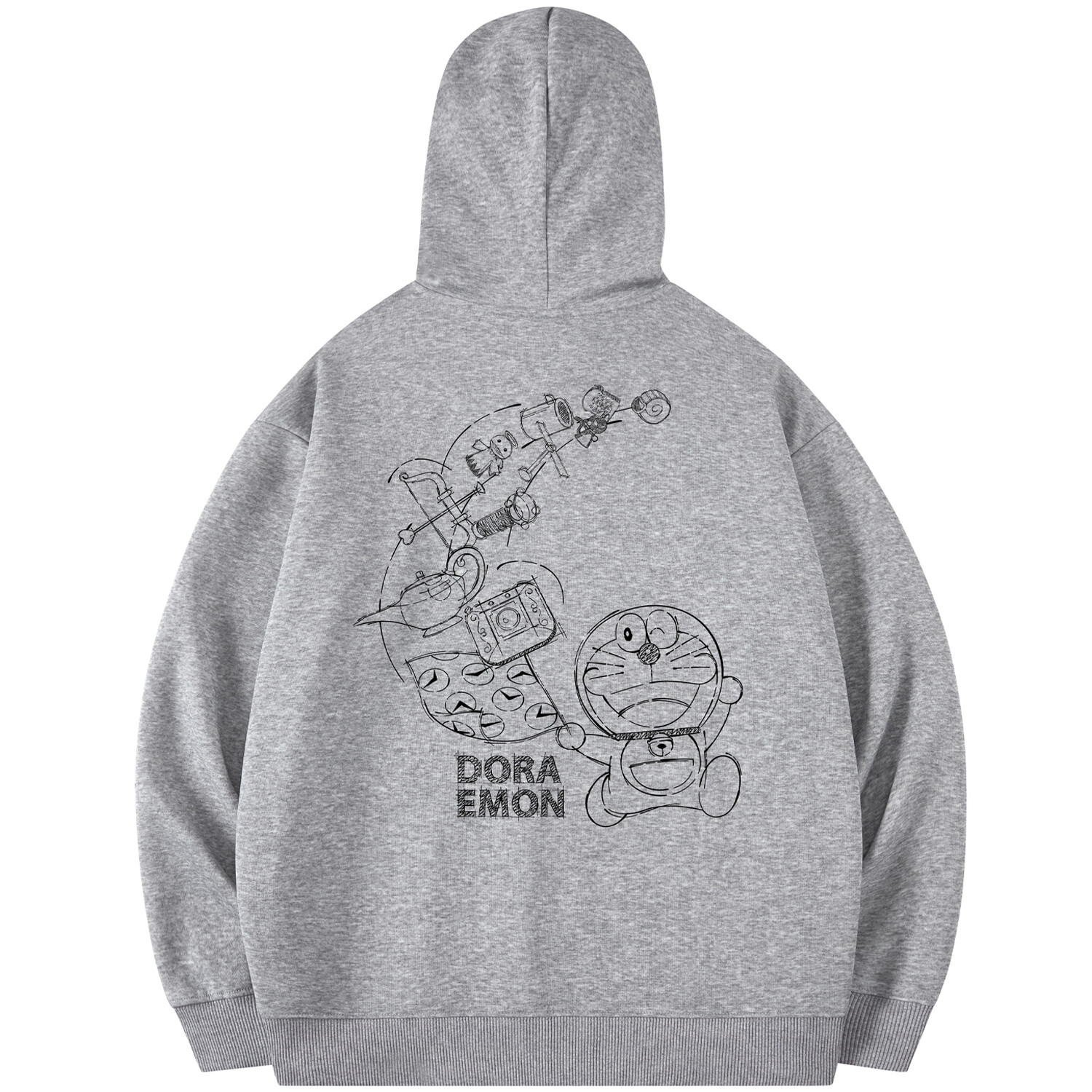 

Толстовка унисекс Doraemon, Светло-зеленый (бархатный)