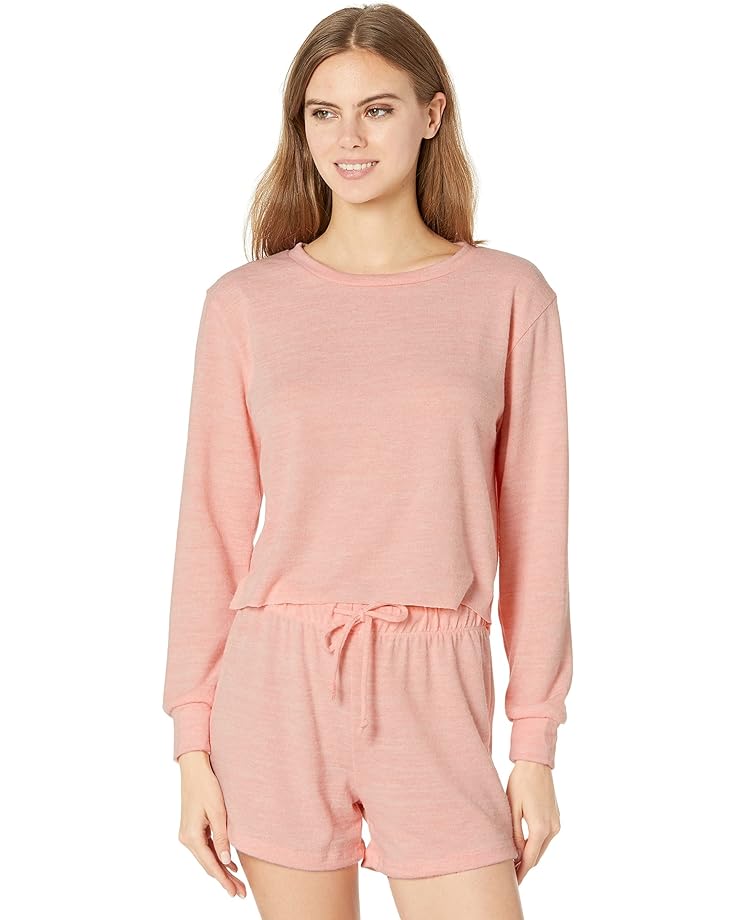 цена Пижамный комплект Catherine Malandrino Pullover & Short Lounge Set, цвет Heather Quartz Pink