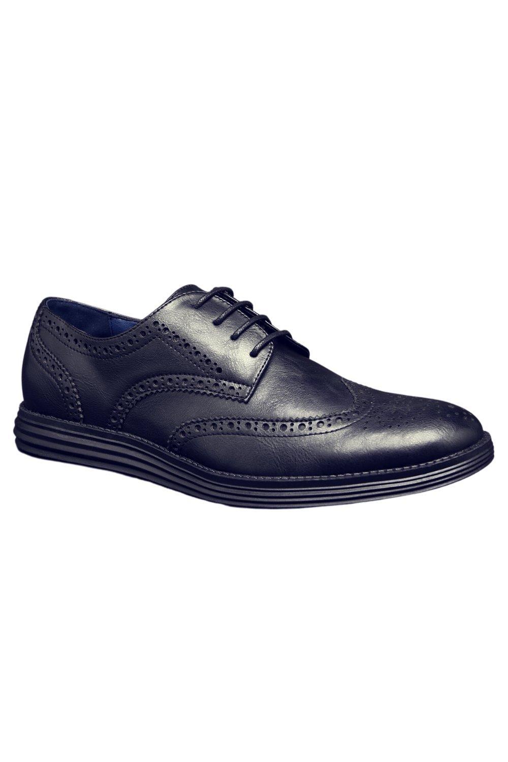 Кожаные деловые туфли на шнуровке в стиле смарт-офис TOP STAKA SHOES, черный мужские кожаные деловые туфли на шнуровке для офиса черный