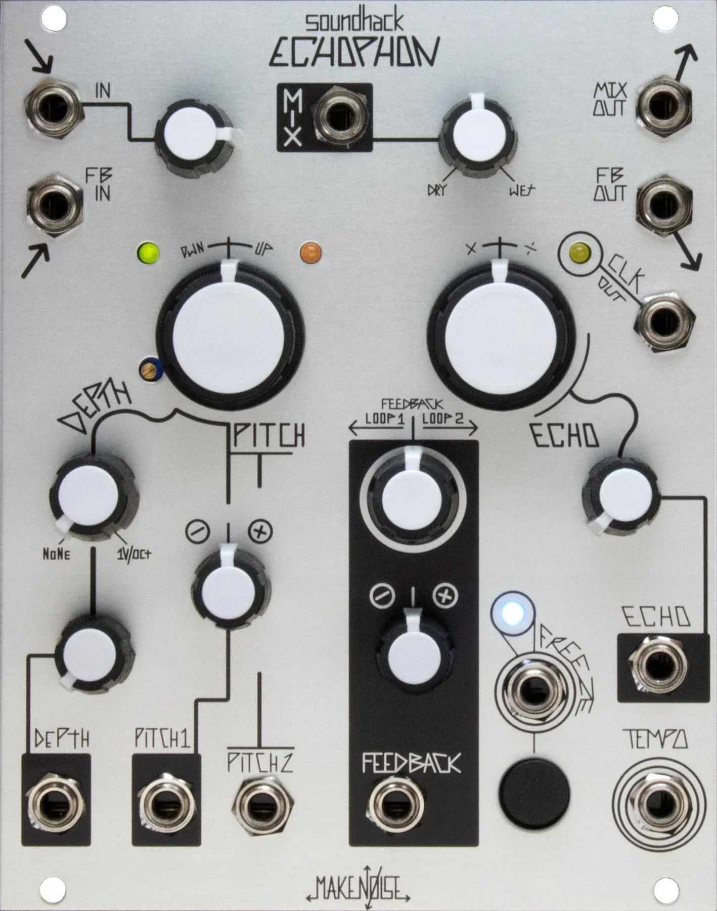 

Модуль Echo Eurorack с функцией изменения высоты тона Make Noise Echophon