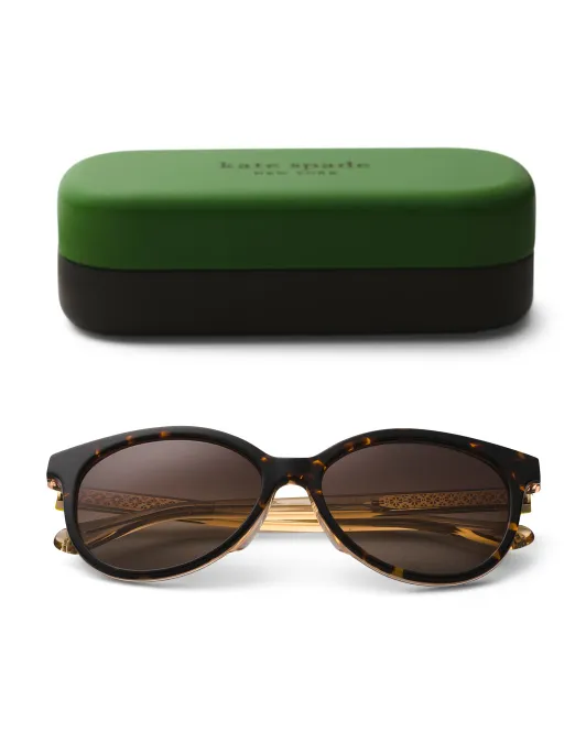 

Солнцезащитные очки 55 мм Kate Spade, цвет Havana