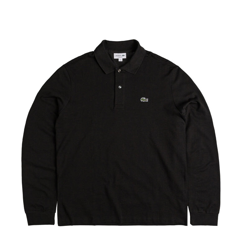 Футболка Long Sleeve Cotton Polo Shirt Lacoste, черный