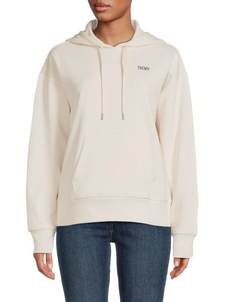 

Толстовка с металлическим логотипом DKNY, цвет Sand