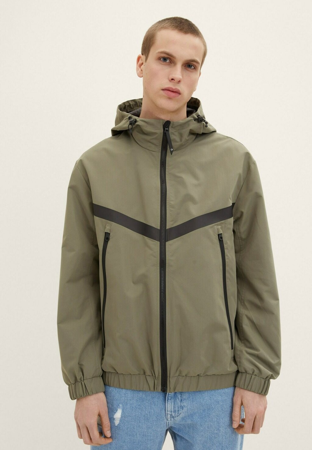 

Куртка TOM TAILOR DENIM MIT KAPUZE, цвет dusty olive green