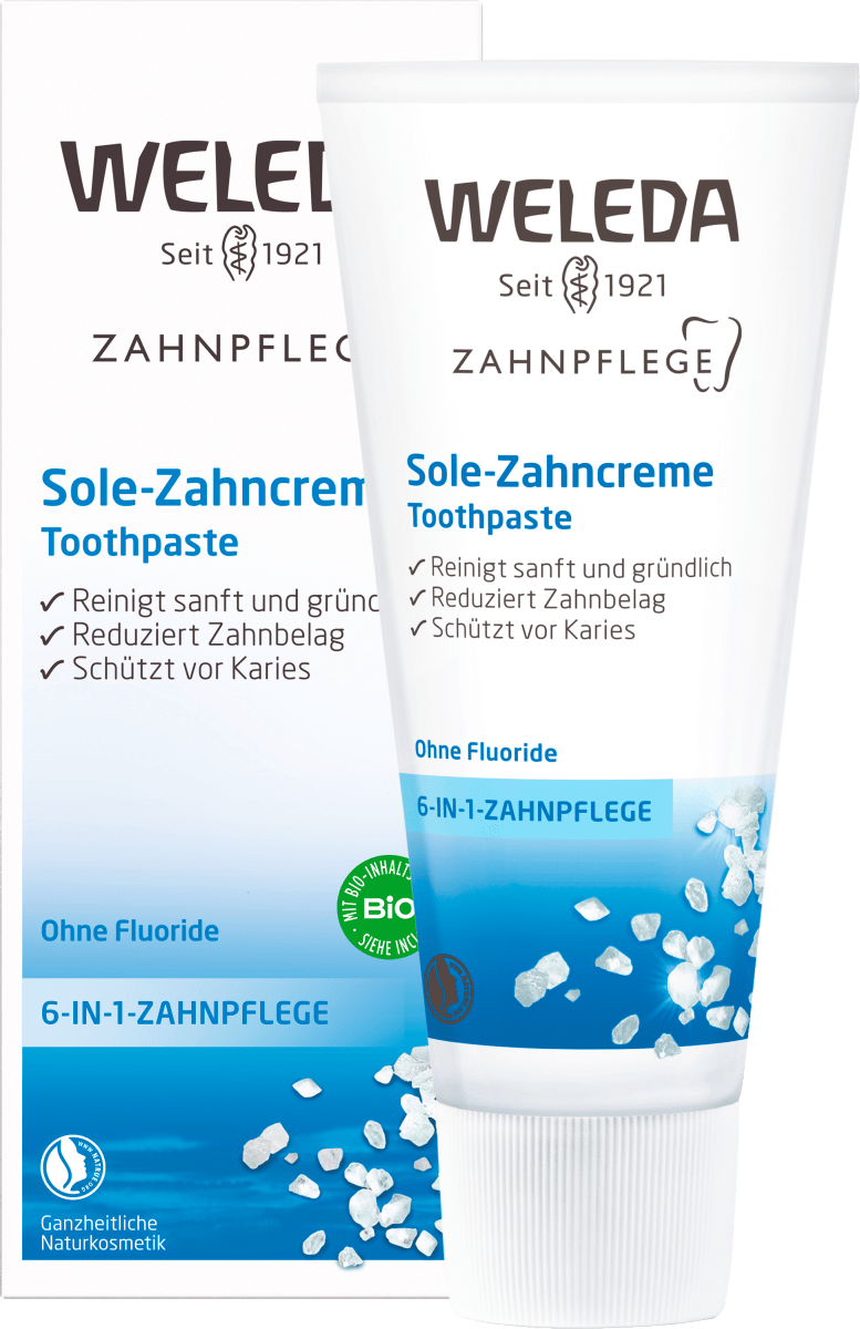 цена Зубная паста рассол без фтора 75 мл Weleda