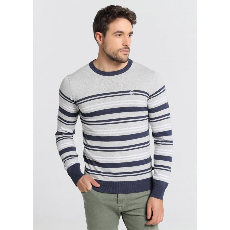 

Свитер Six Valves Round Neck, синий