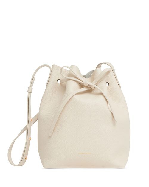 

Миниатюрная сумка-мешок из мягкой кожи Mansur Gavriel, цвет White
