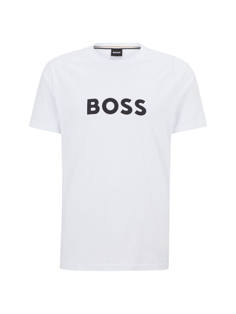 

Футболка из органического хлопка с контрастным логотипом BOSS, белый