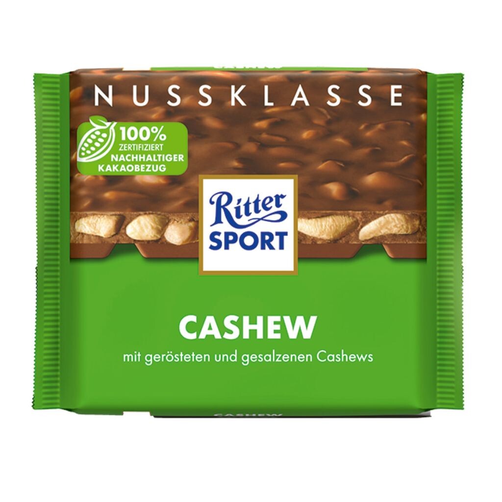 

Кешью Ritter Sport Кешью жареный и соленый в шоколаде 100г