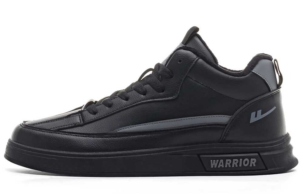 

Кроссовки WARRIOR Skateboarding Shoes Men High-top Black, черный