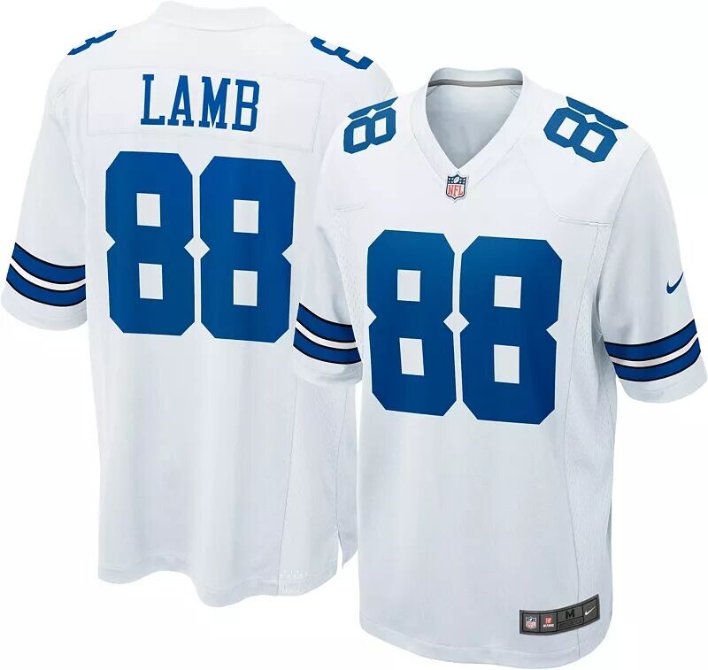 

Мужское белое игровое джерси Nike Dallas Cowboys CeeDee Lamb #88