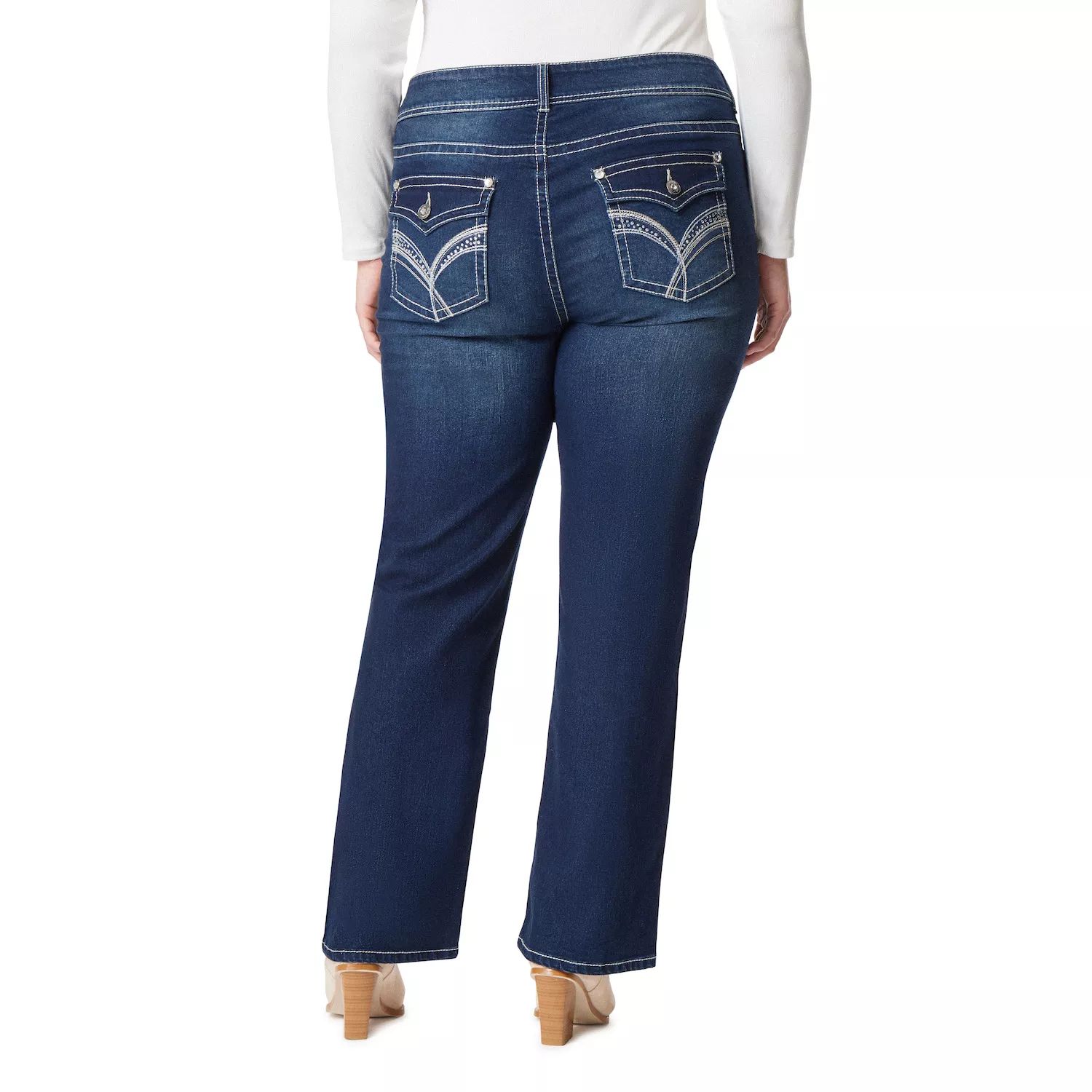 цена Юниорские эластичные джинсы больших размеров с поясом WallFlower Insta Legendary Bootcut Bootcut WallFlower