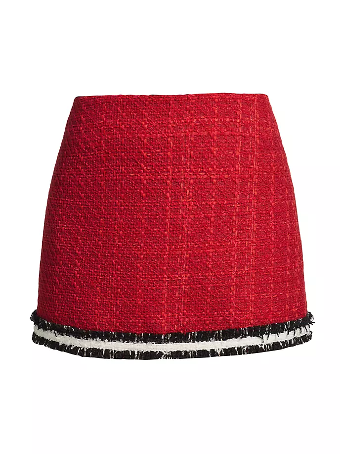 

Руби твидовая мини-юбка Alice + Olivia, черный