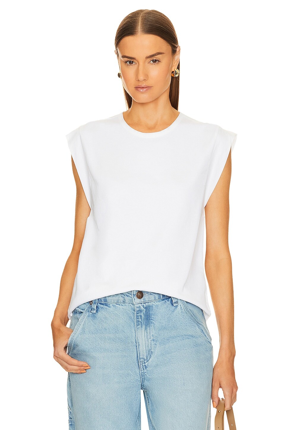 

Топ Rag & Bone Mix Media Muscle, белый