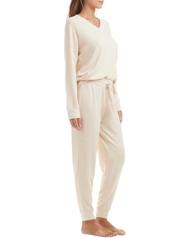 

Пижамный комплект Splendid Two-Piece V-Neck Joggers Set, цвет Gardenia