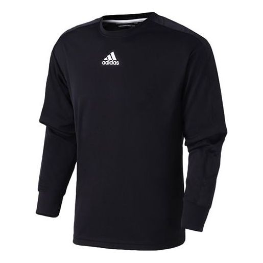 Футболка adidas Printing Logo Round Neck Long Sleeves Black, мультиколор