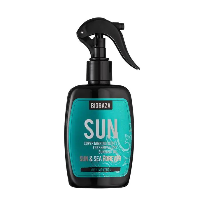 

Средство для загара súper bronceador minty freshness aceite solar seco Biobaza, объем 250 мл