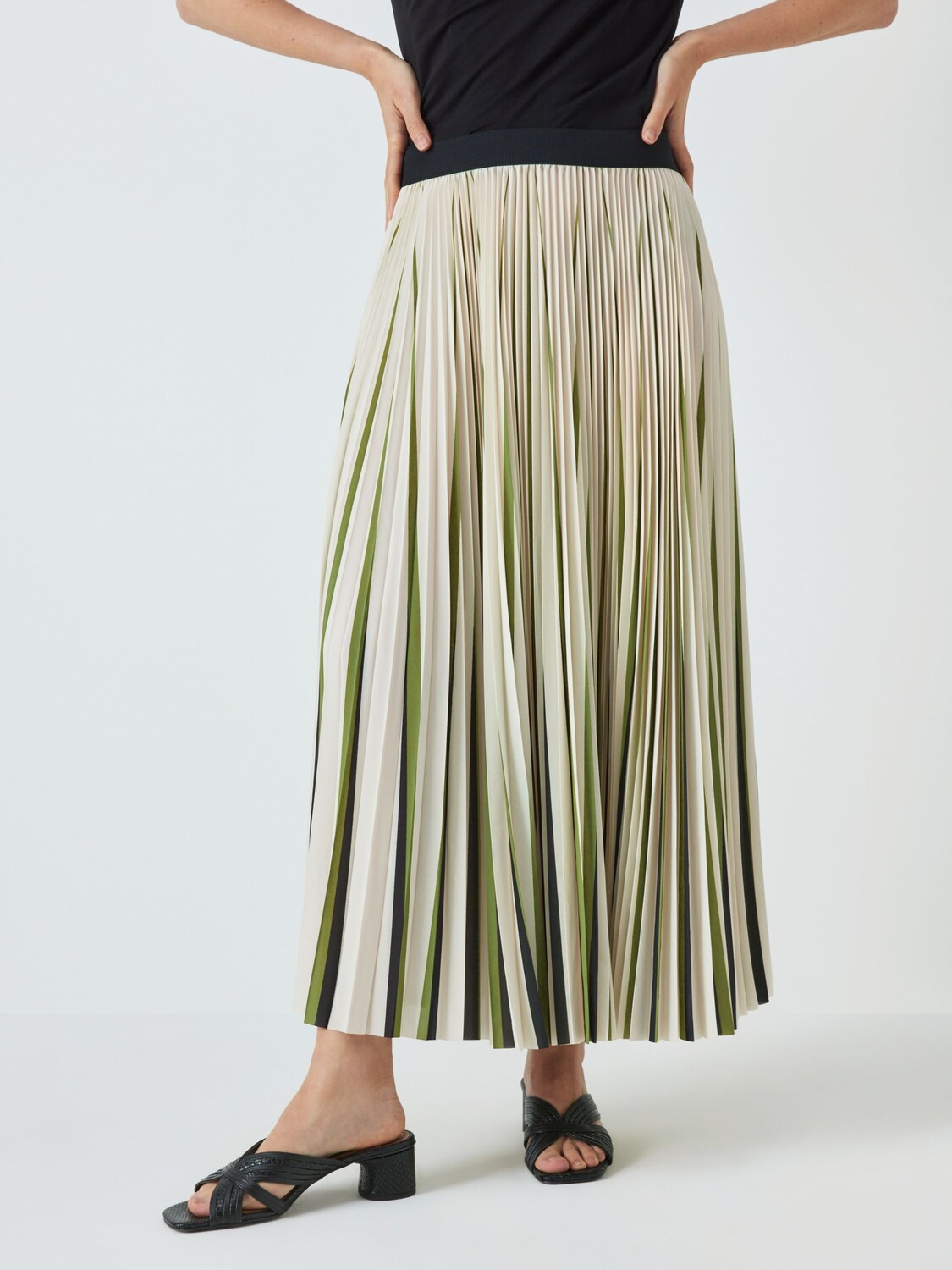 

Плиссированная макси-юбка Weekend MaxMara Paniere, зеленый/мульти
