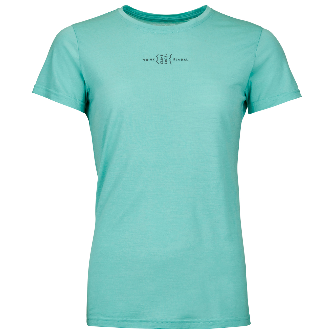 Рубашка из мериноса Ortovox Women's 150 Cool Climb Local T Shirt, цвет Aquatic Ice