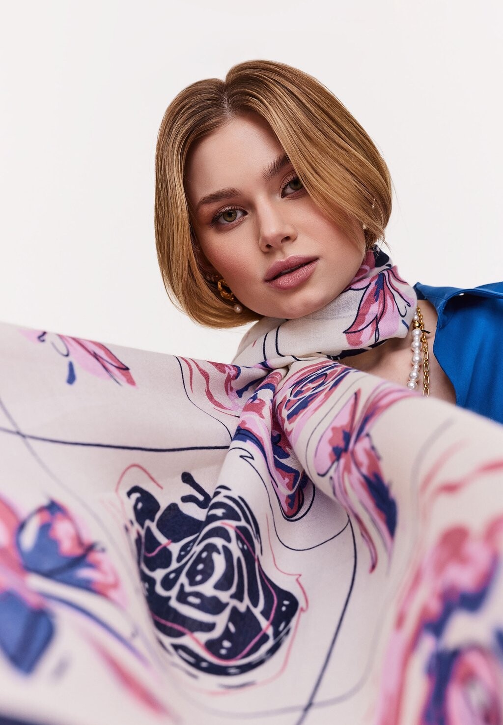 

Шарф Ready To Wear Taranko, розовый